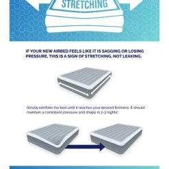 Woods Twin DreamTech Comfort Cell Double-High Inflatable Air Mattress/Airbed W/ Built-In 120V Pump -Woods Sales Store airbed manual w b18ce5ee 87b3 4bc0 9079 f95c5257bcde