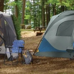 Woods™ Gibbous Solar/Rechargeable LED Camping Light/Lantern W/ USB Port, 150 Lumen, Small -Woods Sales Store outbound quickcamp instant cabin tent 8 person 13d36100 2c39 496b a2f5 b04a962773f3