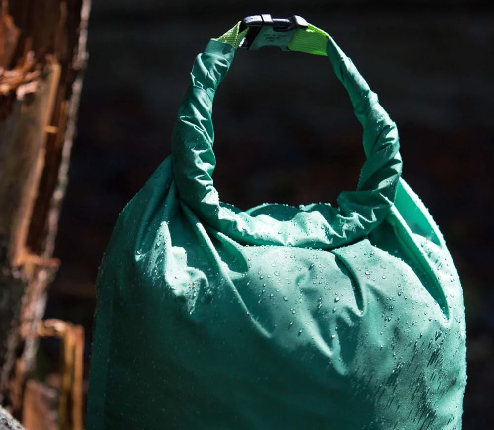Woods Lightweight Waterproof Dry Bag W/ Valve For Camping, Hiking & Water Sports, 20-L, Green 4 Woods Lightweight Waterproof Dry Bag W/ Valve For Camping, Hiking & Water Sports, 20-L, Green - Image 2