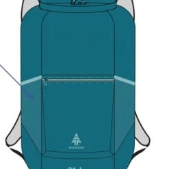 Woods SCRAMBLE 21 Packable Daypack, Self-stowing Backpack For Camping/Hiking/Travel, 21-L