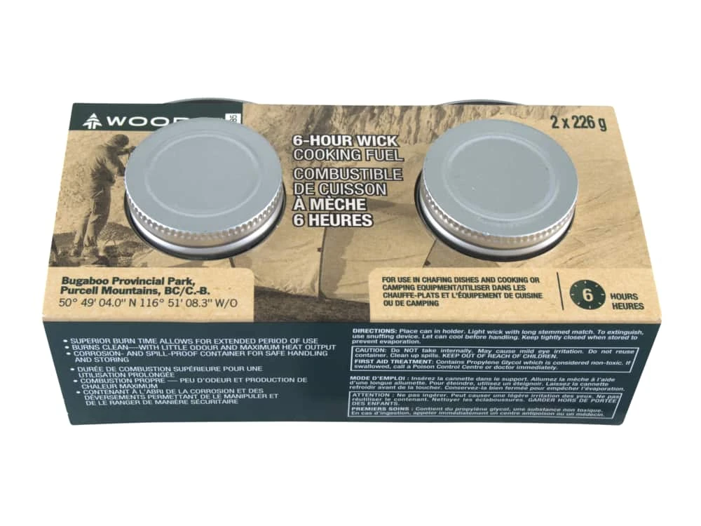 Woods 6-Hour Wick Cooking Fuel For Camping Equipment, Cooking & Chafing Dishes, 226-g, 2-pk 3 Woods 6-Hour Wick Cooking Fuel For Camping Equipment, Cooking & Chafing Dishes, 226-g, 2-pk