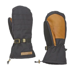 Woods Unisex Andes Down Insulated Winter Ski Snowboard Mitts/Mittens Waterproof, Black