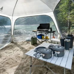 Woods Caledon Portable Folding & Extendable Camping Kitchen Stand W/ Shelves & Carry Bag -Woods Sales Store woods caledon camp kitchen 5ffdd7b7 900a 42fe b6a7 cbbd23ae3abe