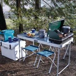 Woods Easy Fold Portable Folding Family Camping Table For Cooking & Dining W/ Carry Bag -Woods Sales Store woods camp table set ff2e8dd8 ddee 481b a129 71bc1c405f26 1