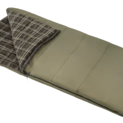 Woods Sales Store 11 Woods Canmore Cotton Flannel Lined Insulated Cold Weather Sleeping Bag W/ Compression Sack, -10°C