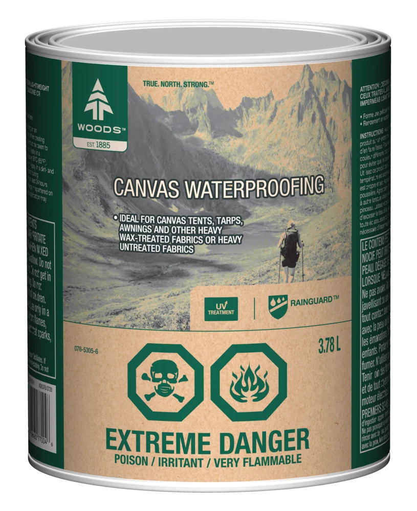 Woods Canvas Waterproofing Fluid For Camping Tents, Tarps & Outdoor Gear, 3.78-L 3 Woods Canvas Waterproofing Fluid For Camping Tents, Tarps & Outdoor Gear, 3.78-L