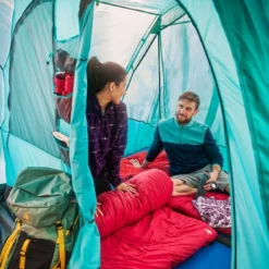 Woods Refuge 3-Season, 6-Person, 2-Room Easy Set-Up Camping Tent W/ Divider, Vestibule & Carry Bag -Woods Sales Store woods chilkoot 40l 3020699a 12cf 4fe6 938b a89e06bd550c