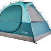 Woods Creekside 3-Season, 4-Person Camping Dome Tent W/ Canopy/Awning, Rain Fly & Carry Bag