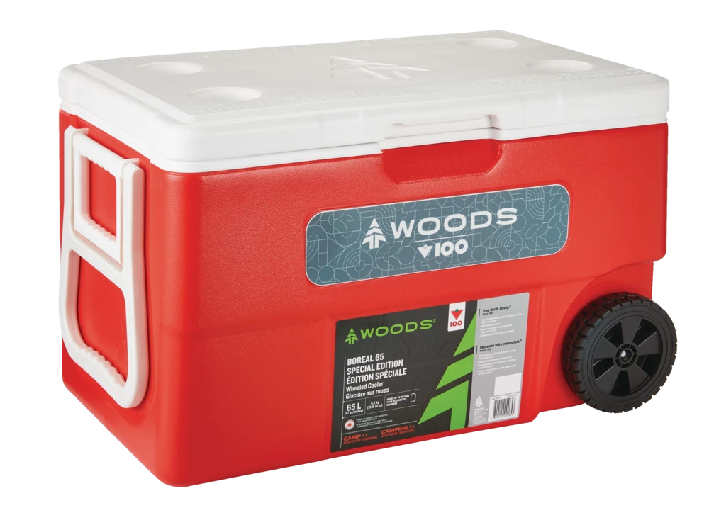 Woods™ Canadian Tire 100th Anniversary Special Edition Boreal Hard Cooler, 65-L 11 Woods™ Canadian Tire 100th Anniversary Special Edition Boreal Hard Cooler, 65-L - Image 9