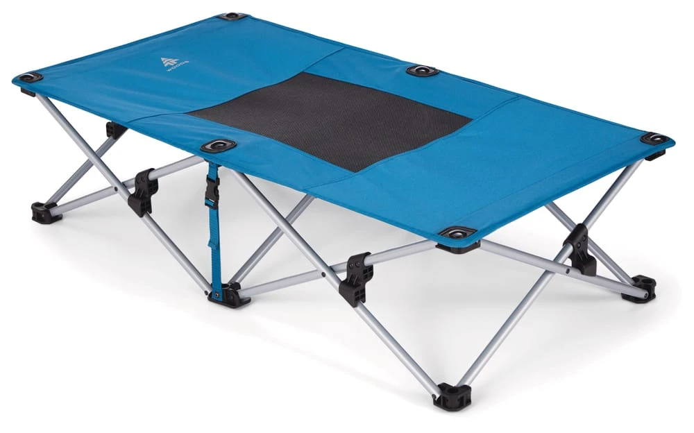 Woods DOG-WOOD Portable Folding Dog Camp Cot W/ Carry Bag, Supports 70-lb, Blue 3 Woods DOG-WOOD Portable Folding Dog Camp Cot W/ Carry Bag, Supports 70-lb, Blue