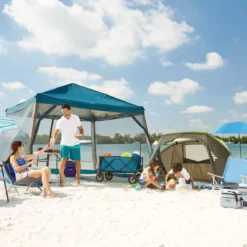 Woods Reign Instant 2-Door Screen House/Canopy Tent/Gazebo Camping Shelter, 12-ft X 12-ft -Woods Sales Store woods easy up gazebo 12 x 12 ft fe1f2805 c9b2 40d3 a5a7 08513edf36d9