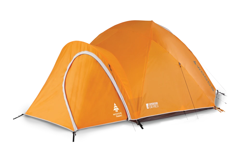 Woods Pinnacle 4-Season, 2-Person Lightweight Camping Dome Tent W/ Vestibule, Rain Fly & Carry Bag 5 Woods Pinnacle 4-Season, 2-Person Lightweight Camping Dome Tent W/ Vestibule, Rain Fly & Carry Bag - Image 3