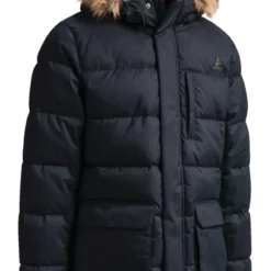 Woods Men's Kang Thermal Insulated Hooded Winter Parka Jacket Warm Water-Resistant, Black