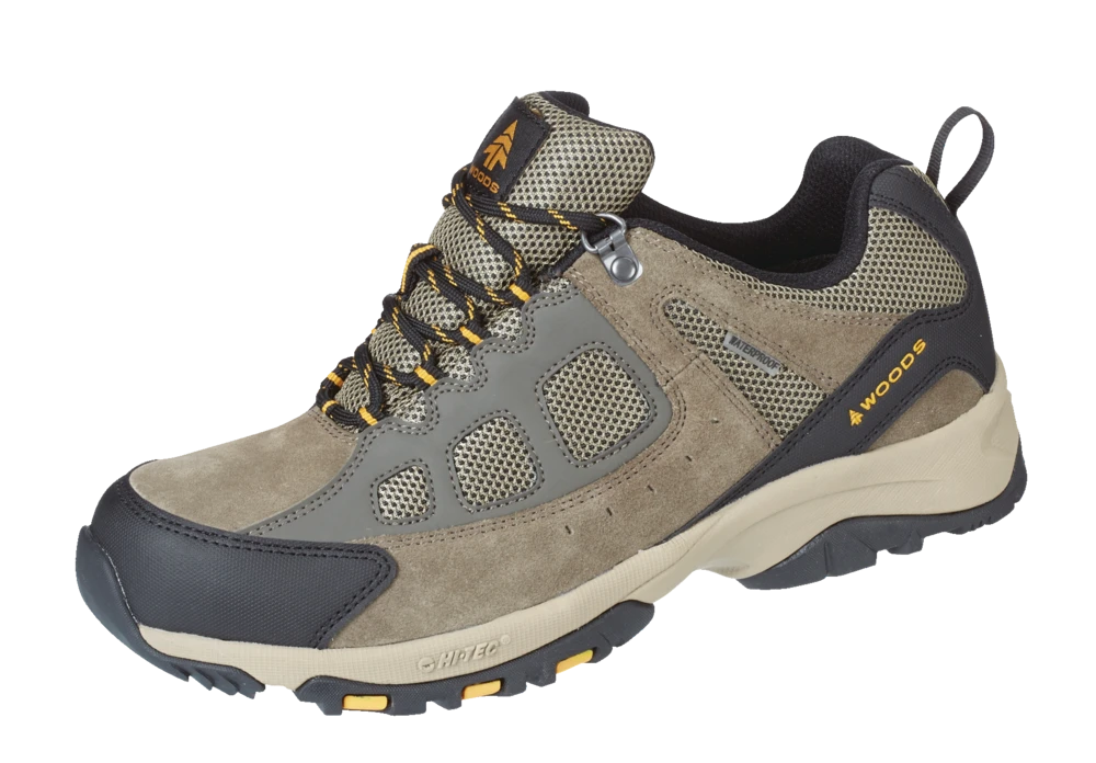 Woods™ Men's Rundle Low-Cut Waterproof Hiking Boots, Taupe/Gold 4 Woods™ Men's Rundle Low-Cut Waterproof Hiking Boots, Taupe/Gold - Image 2