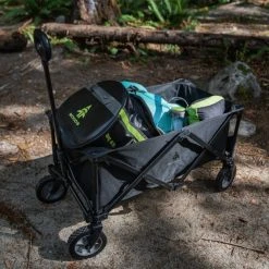 Woods Outdoor Collapsible Folding Utility Standard Wagon W/ Carry Bag, 150 Lb Capacity, Black -Woods Sales Store woods porter folding wagon f8271a78 749f 48dd 8bf7 d9ed23369bd6