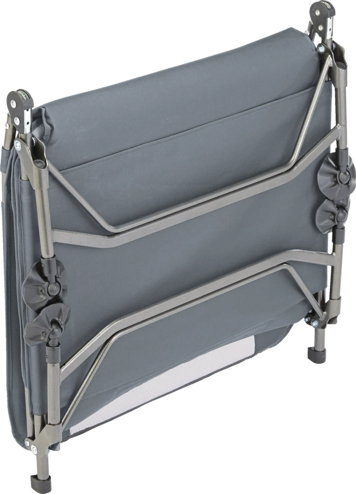 Woods Portable Quick Set-Up Folding Adjustable Camping Lounger/Cot, Supports 300 Lbs, Grey 4 Woods Portable Quick Set-Up Folding Adjustable Camping Lounger/Cot, Supports 300 Lbs, Grey - Image 2