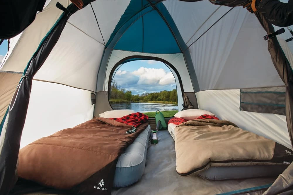 Woods Twin Single-High Inflatable Air Mattress/Airbed W/ 2-in-1 Pump For AC/Car Outlet 7 Woods Twin Single-High Inflatable Air Mattress/Airbed W/ 2-in-1 Pump For AC/Car Outlet - Image 5