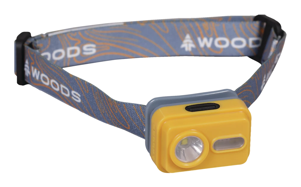 Woods™ Valo Reachargeable LED Camping Headlamp, W/ USB Cable, 90 Lumen 3 Woods™ Valo Reachargeable LED Camping Headlamp, W/ USB Cable, 90 Lumen
