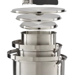 Woods™ Viand Stainless Steel Camping Pot Set, 4-pc -Woods Sales Store woods viand 4 piece camp pot set 04093bb1 3175 4aef afd3 dcf8cd63d512