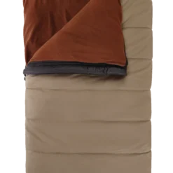 Woods Sales Store 21 Woods Yukon 10 Insulated Cotton Canvas 5-in-1 Cold Weather Sleeping Bag W/ Flannel Lining & Duffel Bag, -45°C